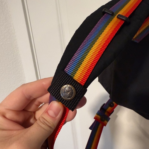 Fjallraven Kanken Mini Backpack - Black + Rainbow - Picture 6 of 8